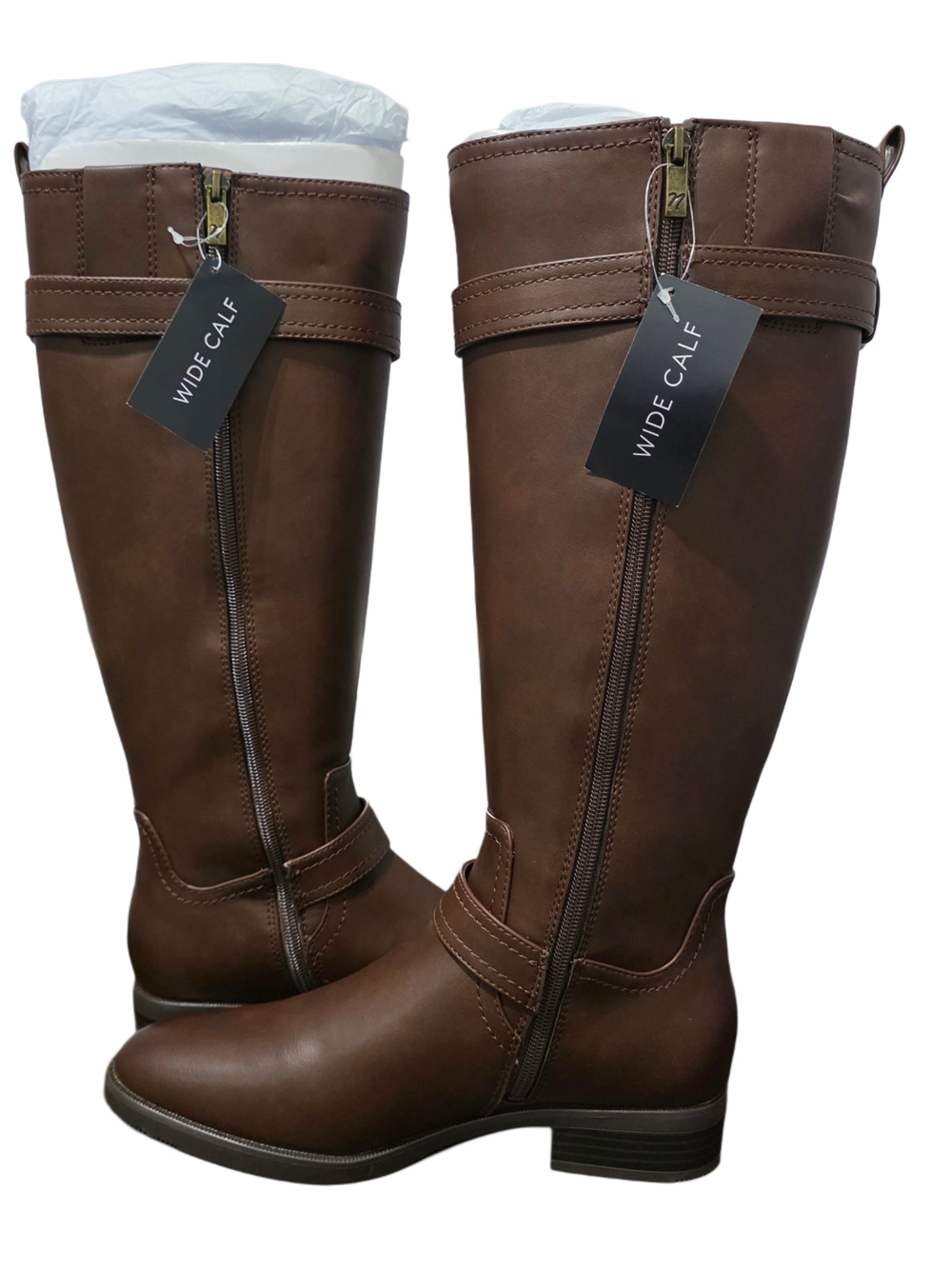 Naturalizer Tiernan Double Buckle Riding Boots NIB - Wide Calf - Picture 7 of 10
